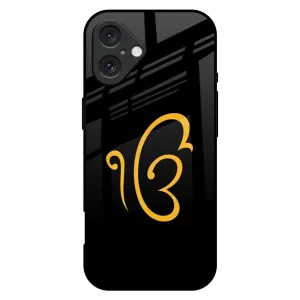 Luxury Fashion Initial Glass Case for iPhone 16 Plus Stylish Edge