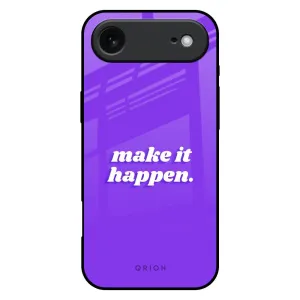 Make it Happen Glass Case for iPhone 17 Air Modern Touch