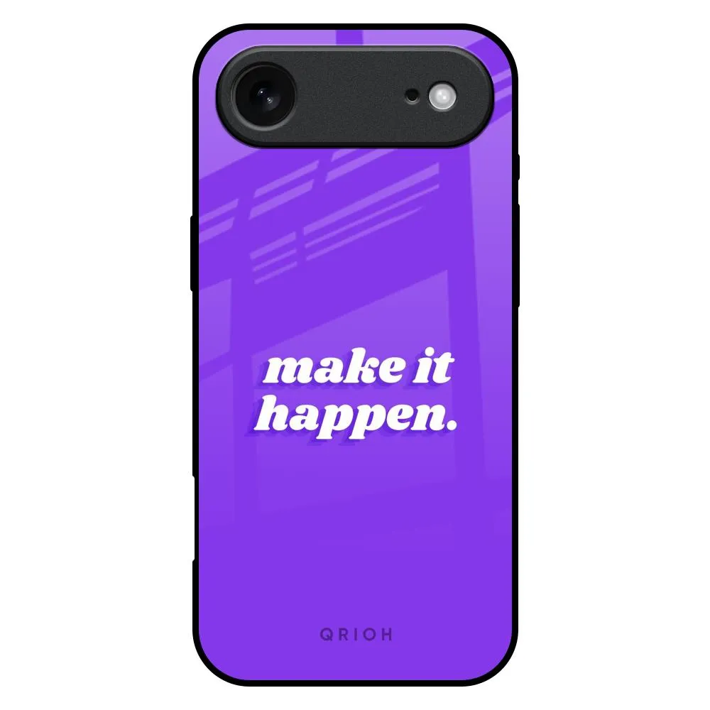 Make it Happen Glass Case for iPhone 17 Air Modern Touch