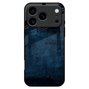 Flexible Shell Flexible Surface Texture Dark Blue Grunge Glass Case for iPhone 17 Pro Max