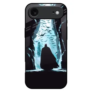 Dark Man In Cave Glass Case for iPhone 17 Air Travel Companion Minimal Grip