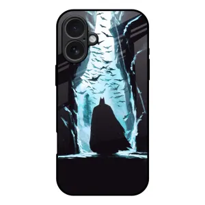 Anti Slip Vivid Detail Texture Dark Man In Cave Glass Case for iPhone 17