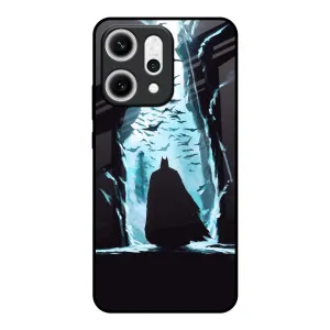 Stylish Layer Texture Protective Form Texture Dark Man In Cave Glass Case for Oppo Reno14 5G