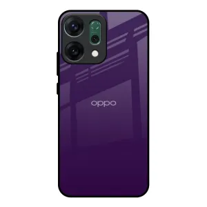Dual Layer Everyday Look Dark Purple Glass Case for Oppo Reno14 Pro 5G