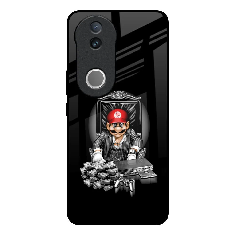 Dark Secret Glass Case for IQOO Z10R 5G Soft Pattern Layer Rugged Design Style