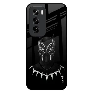 Luxury Surface Dark Superhero Glass Case for Oppo Reno 12 5G