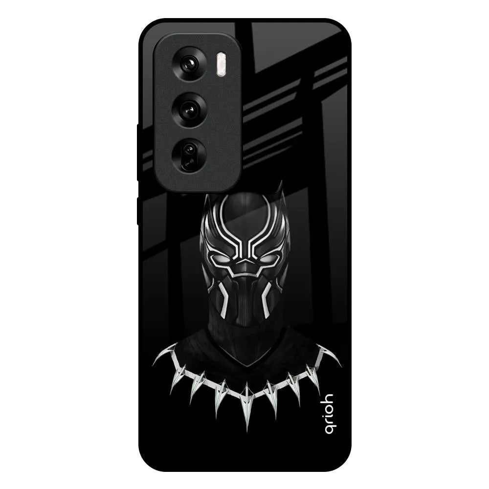 Luxury Surface Dark Superhero Glass Case for Oppo Reno 12 5G