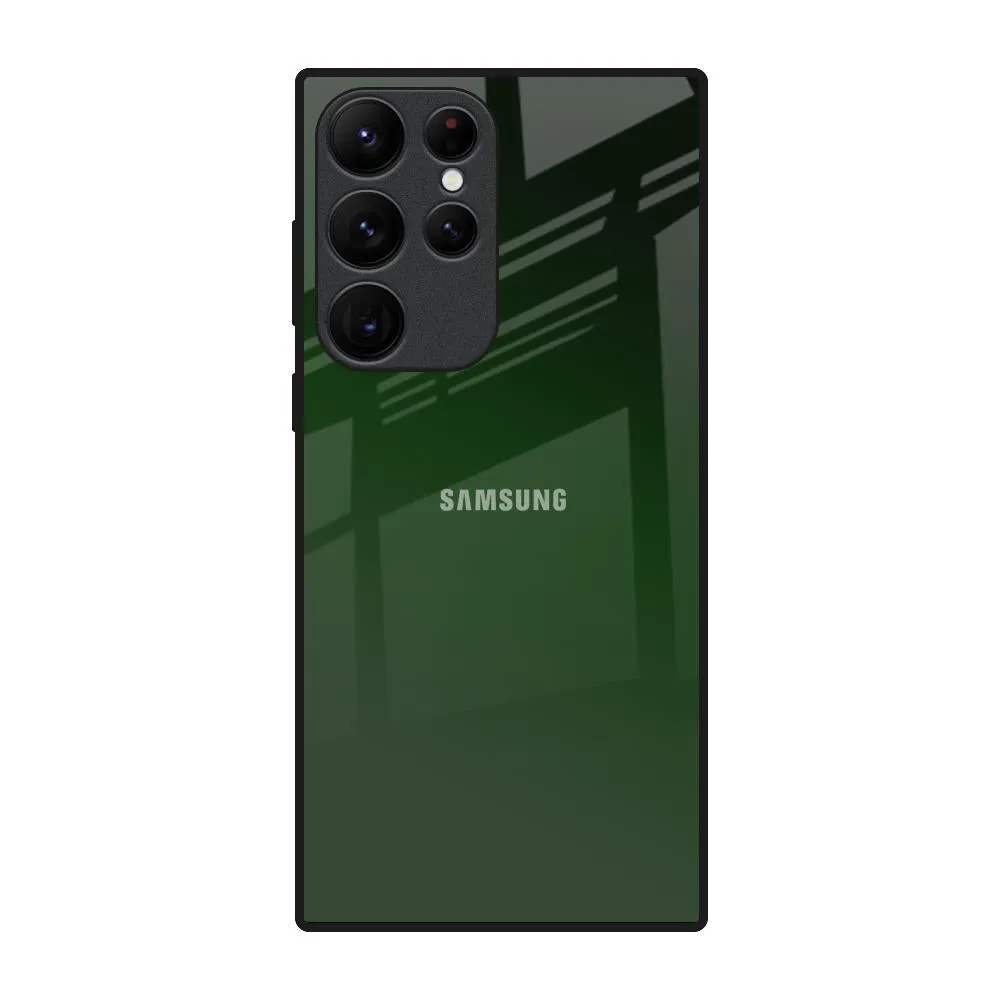 High Durability Deep Forest Glass Case for Samsung Galaxy S22 Ultra 5G