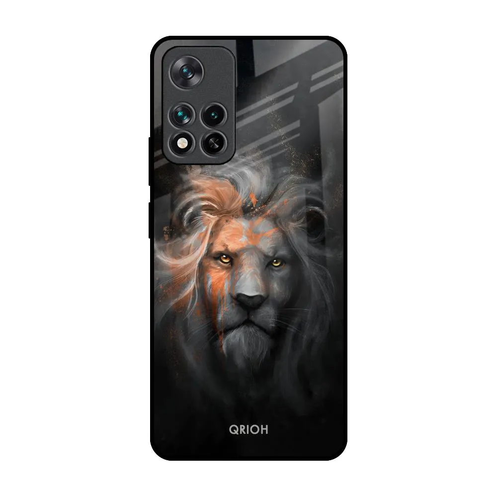 Devil Lion Glass Case for Mi 11i Travel Essential Modern Style