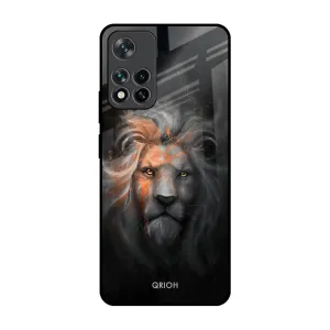 Devil Lion Glass Case for Mi 11i Travel Essential Modern Style