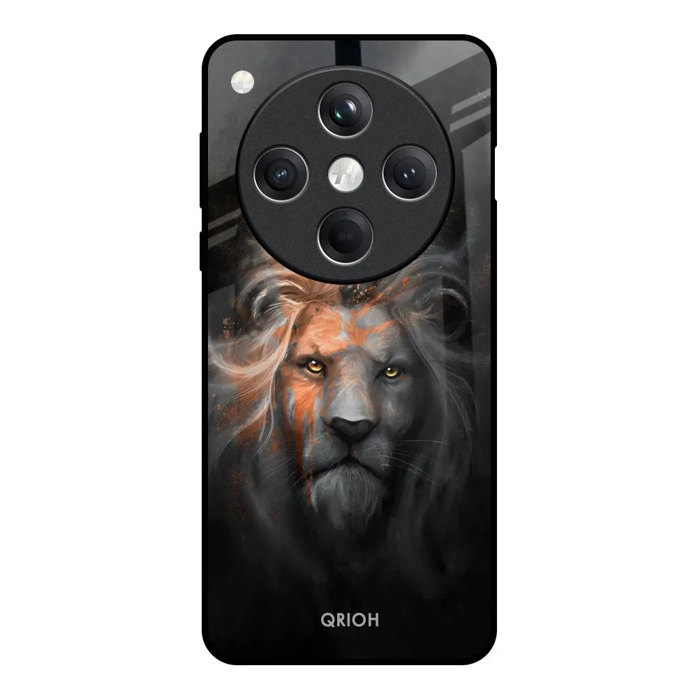 Devil Lion Glass Case for Oppo Find X8 5G Flexible Shell Polished Texture