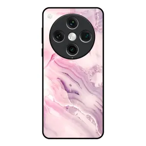 Diamond Pink Gradient Glass Case For Oppo Find x8 Pro Stylish Detail