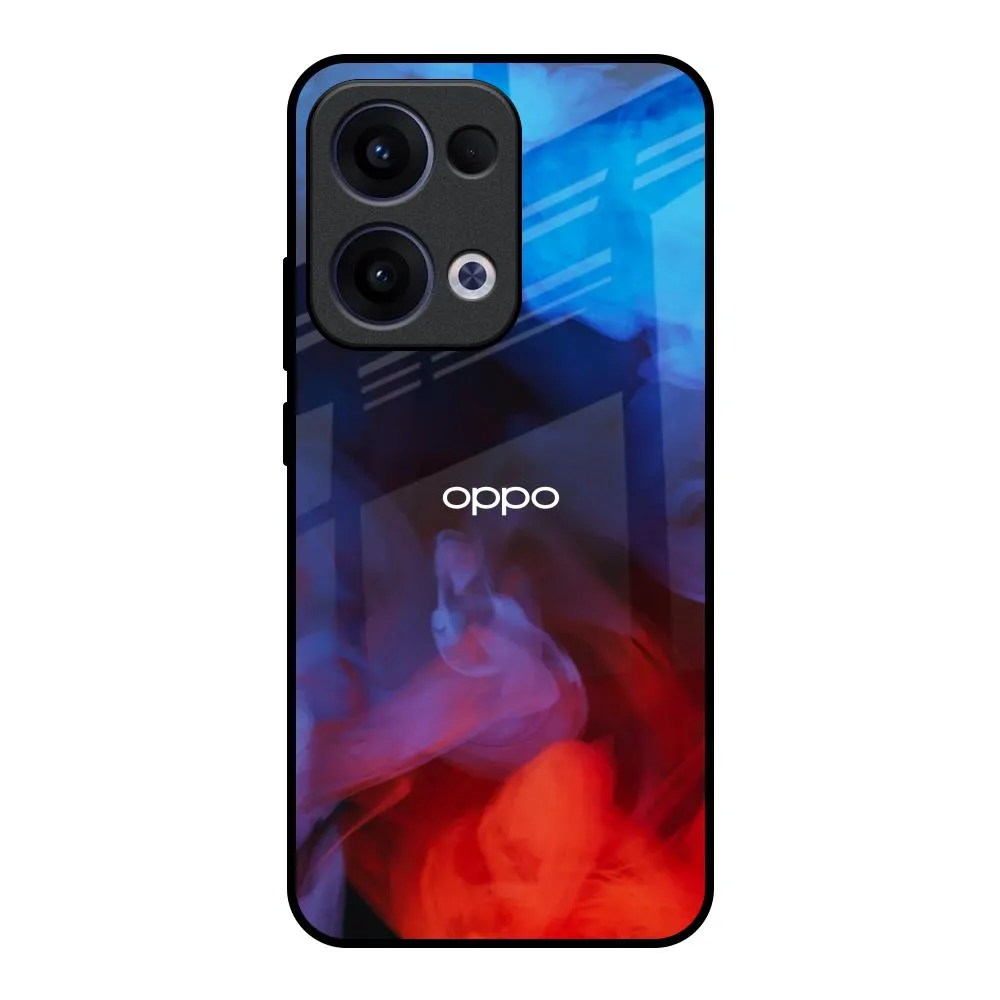 Dim Smoke Glass Case for Oppo Reno13 5G Smooth Surface Layer Colorful Finish