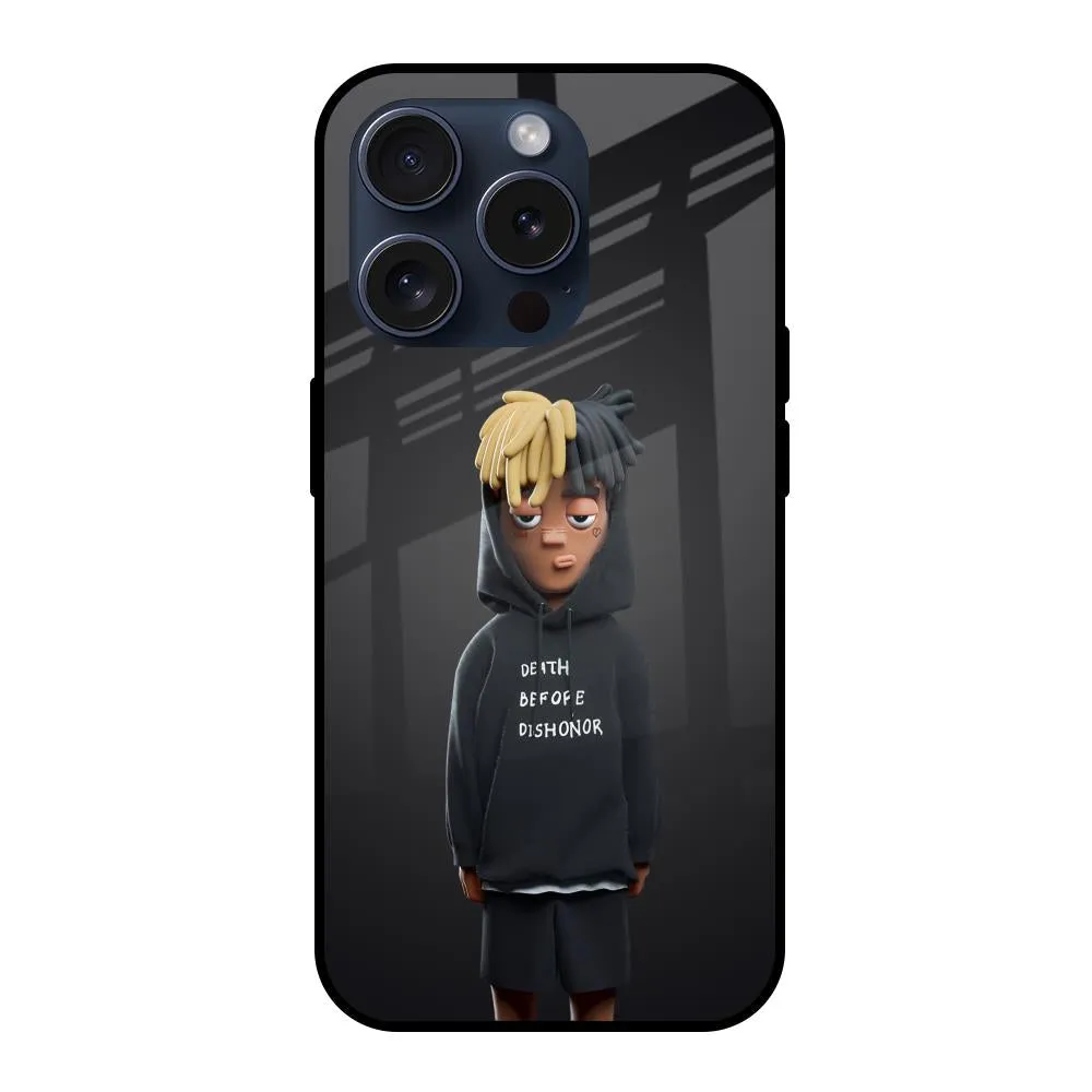 Minimal Feel Dishonor Glass Case for iPhone 15 Pro