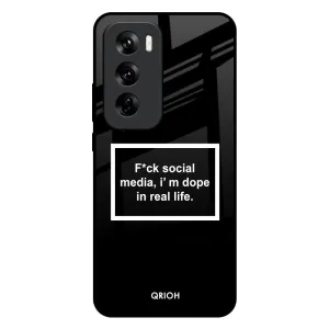 Dope In Life Glass Case for Oppo Reno 12 Pro 5G Minimal Form Ultra Slim