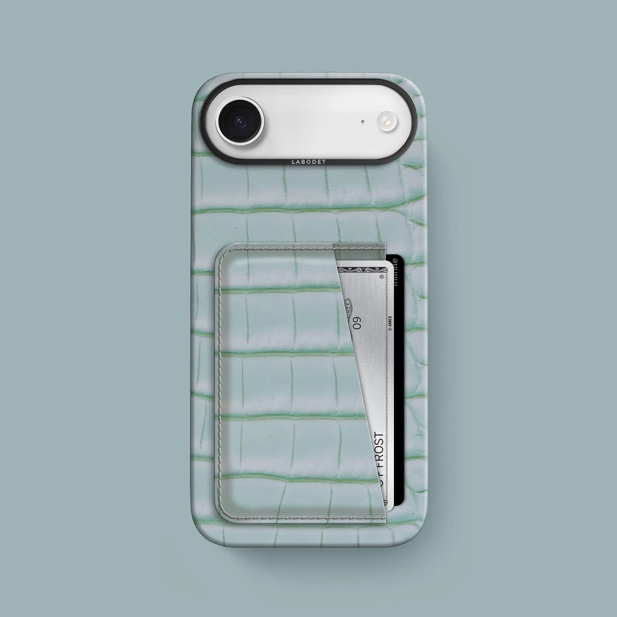 Double Card Case Mint Gum For iPhone 17 Air In Alligator Shock Resistant