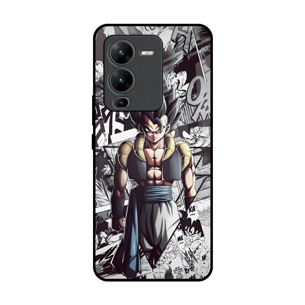 Modern Function Dragon Anime Art Glass Case for Vivo V25 Pro