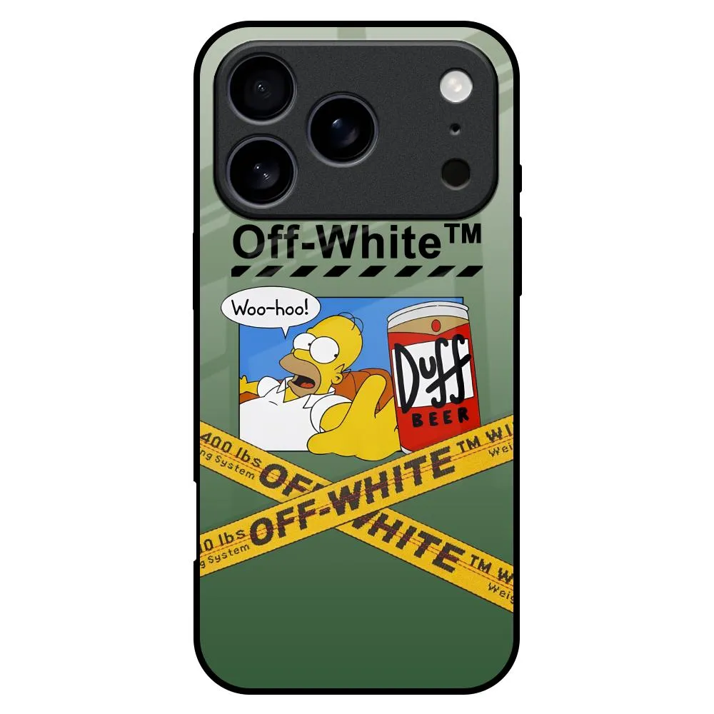 Premium Build Duff Beer Glass Case for iPhone 17 Pro Max