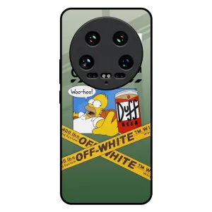 Shock Resistant Build Protective Design Layer Duff Beer Glass Case for Mi 14 Ultra 5G