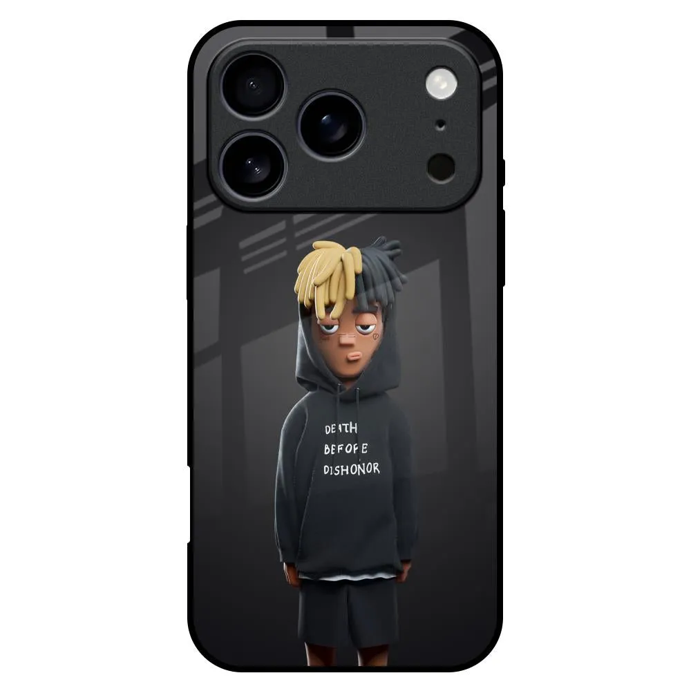 Dishonor Glass Case for iPhone 17 Pro Max Polished Touch Modern Pattern Style