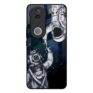 Smooth Lining Urban Fashion Astro Connect Glass Case for IQOO Z10R 5G