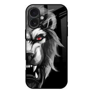 Matte Look Finish Premium Quality Wild Lion Glass Case for iPhone 17