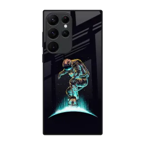 Smooth Finish Touch Star Ride Glass Case for Samsung Galaxy S22 Ultra 5G