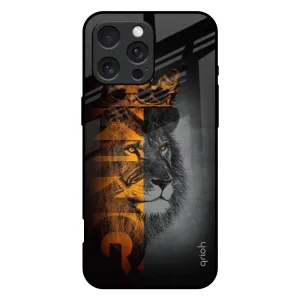 Premium Pattern Design Slim Protection King Of Forest Glass Case for iPhone 16 Pro Max