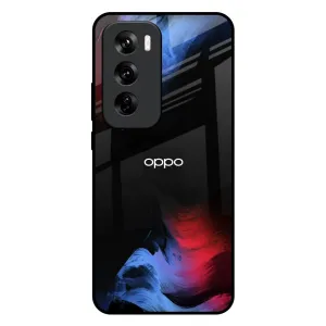 Sleek Detail Fine Art Wave Glass Case for Oppo Reno 12 5G