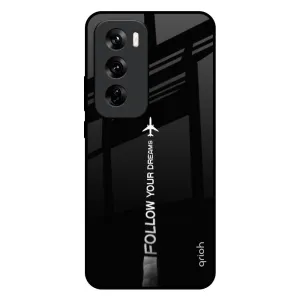 Modern Accessory Resistant Layer Follow Your Dreams Glass Case for Oppo Reno 12 Pro 5G