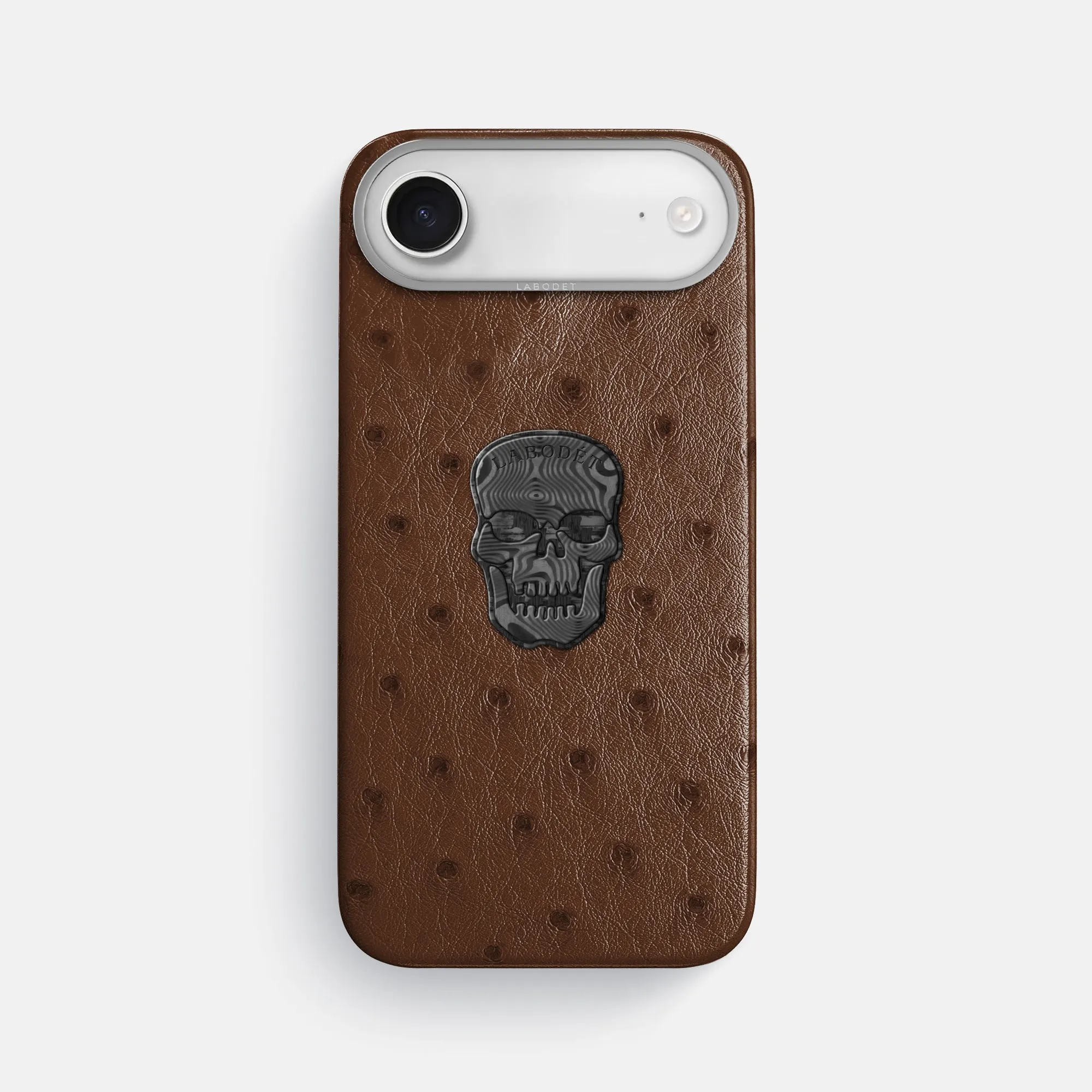 Ergonomic Texture Classic Case With Carbon Skull For iPhone 17 Air In Ostrich