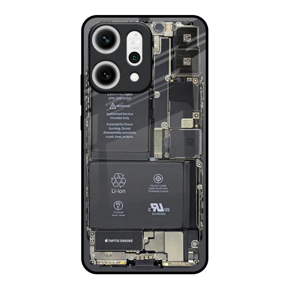 Skeleton Inside Glass Case for Oppo Reno14 5G Smooth Layer