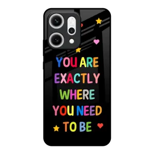 Sleek Guard Premium Edge Magical Words Glass Case for Oppo Reno14 5G