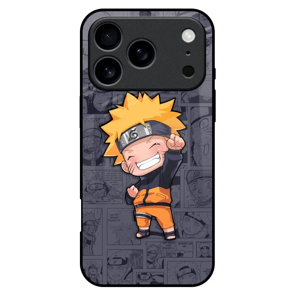 Smooth Look Texture Orange Chubby Glass Case for iPhone 17 Pro Max