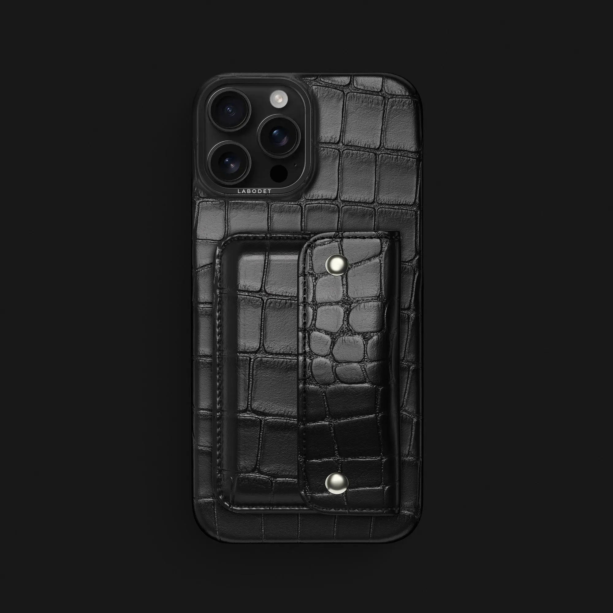 Envelope Case Edition Black For iPhone 16 Pro Max In Alligator Precision Cutouts