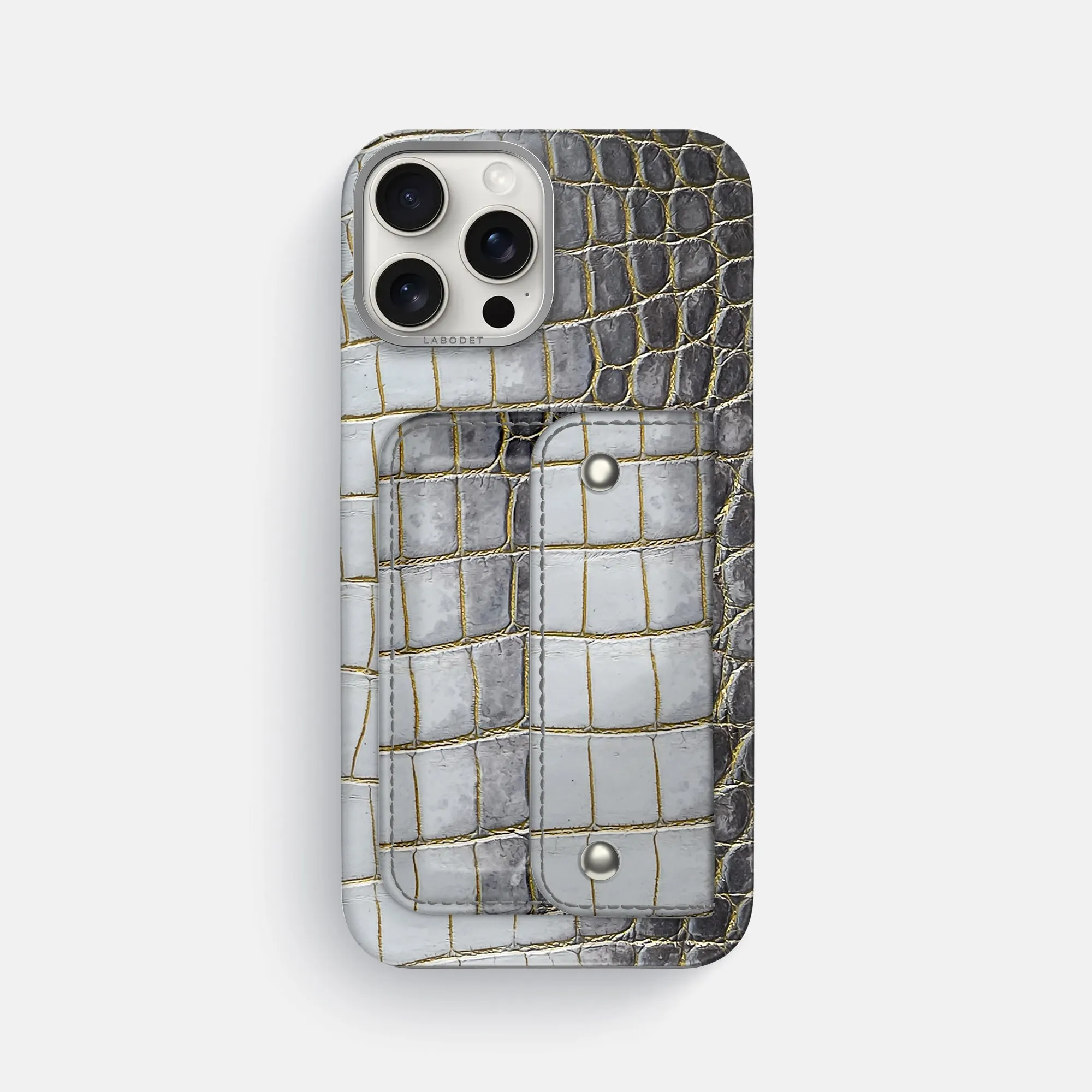Durable structure Light Structure Envelope Case For iPhone 16 Pro Max In Himalayan Crocodile