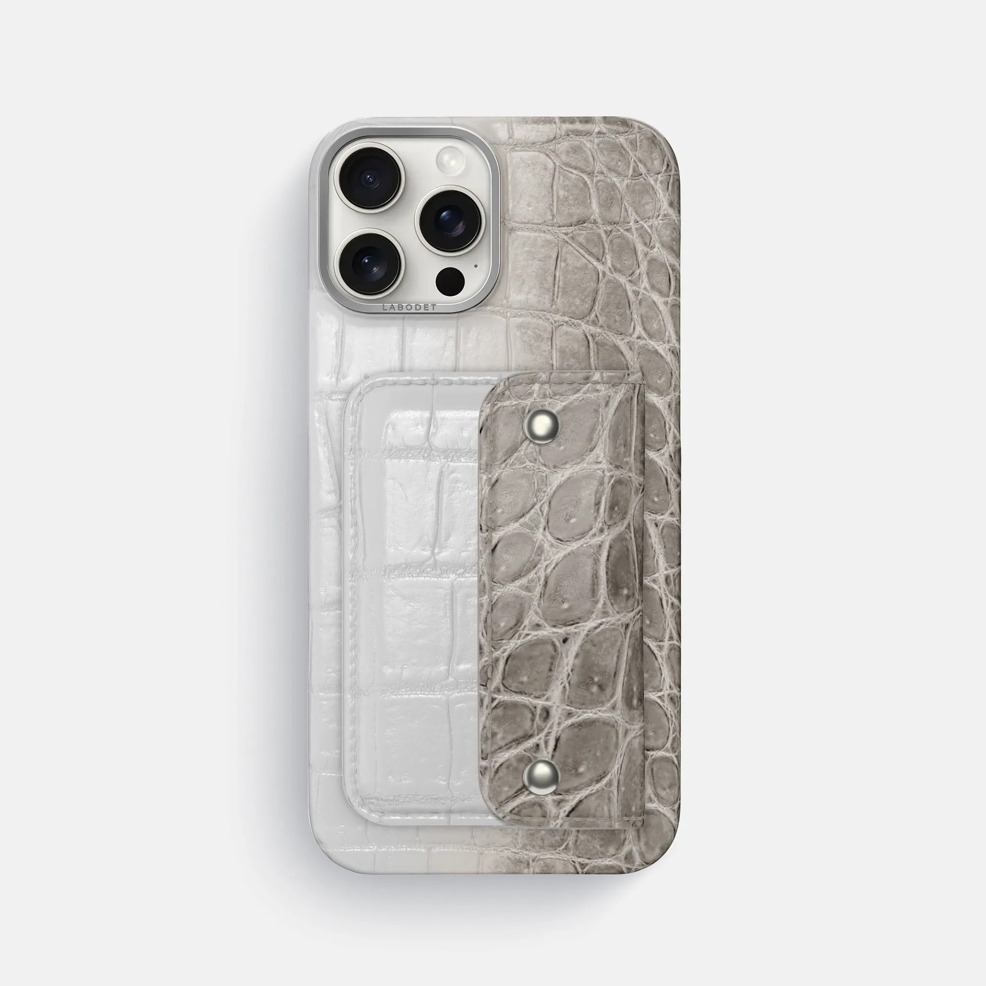 Envelope Case For iPhone 16 Pro Max In Himalayan Crocodile Smooth Craft