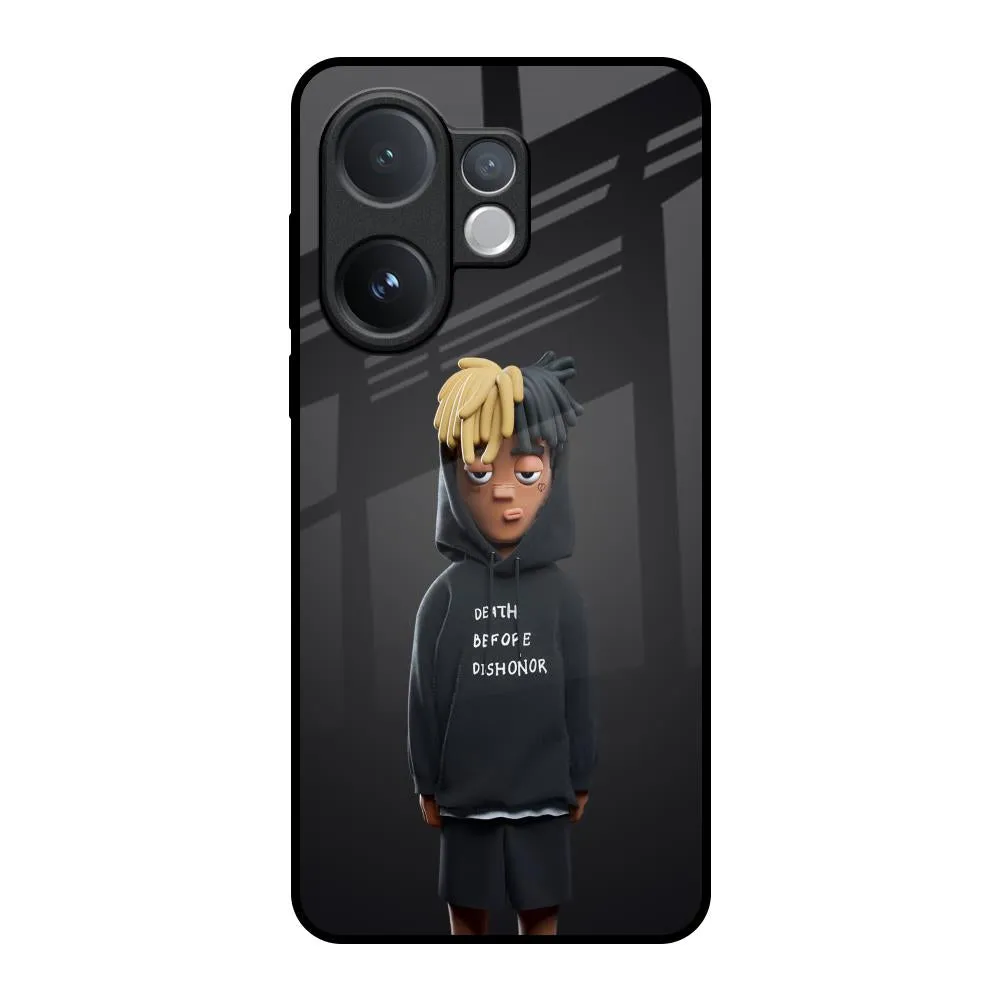 Dishonor Glass Case for Vivo V60 5G Patterned Design Clear Edge