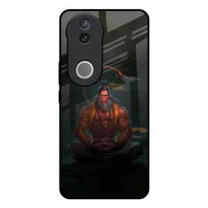 Lord Hanuman Animated Glass Case for IQOO Z10R 5G Smooth Surface Layer