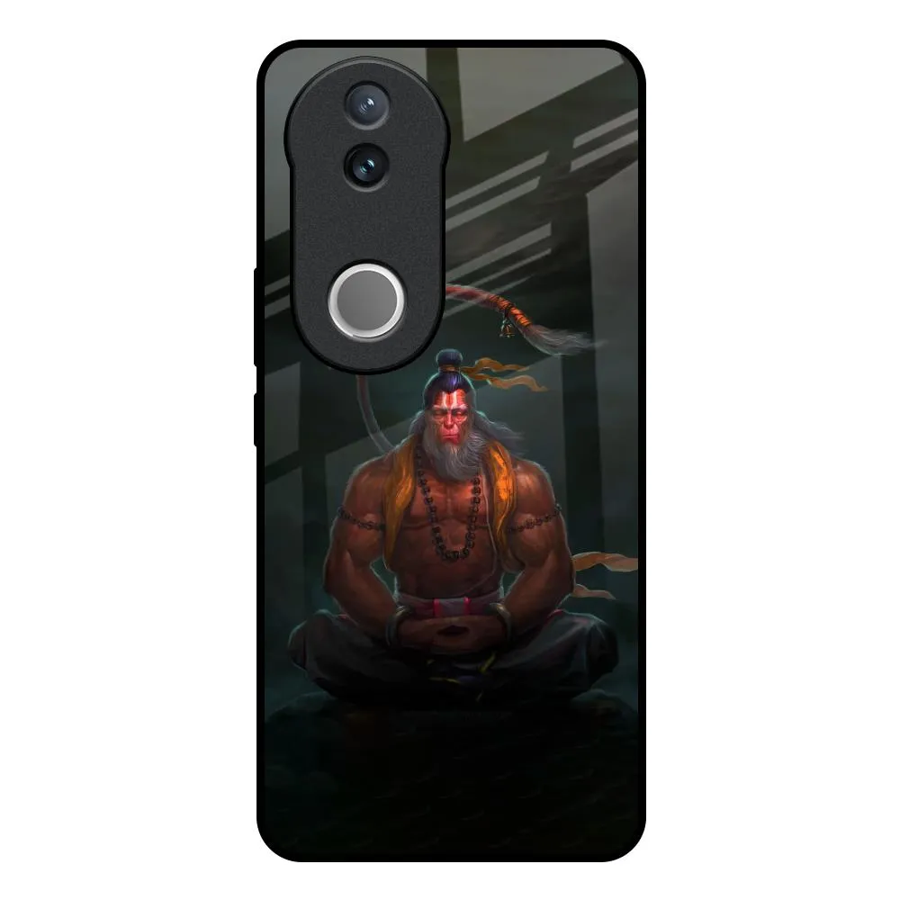 Lord Hanuman Animated Glass Case for IQOO Z10R 5G Smooth Surface Layer