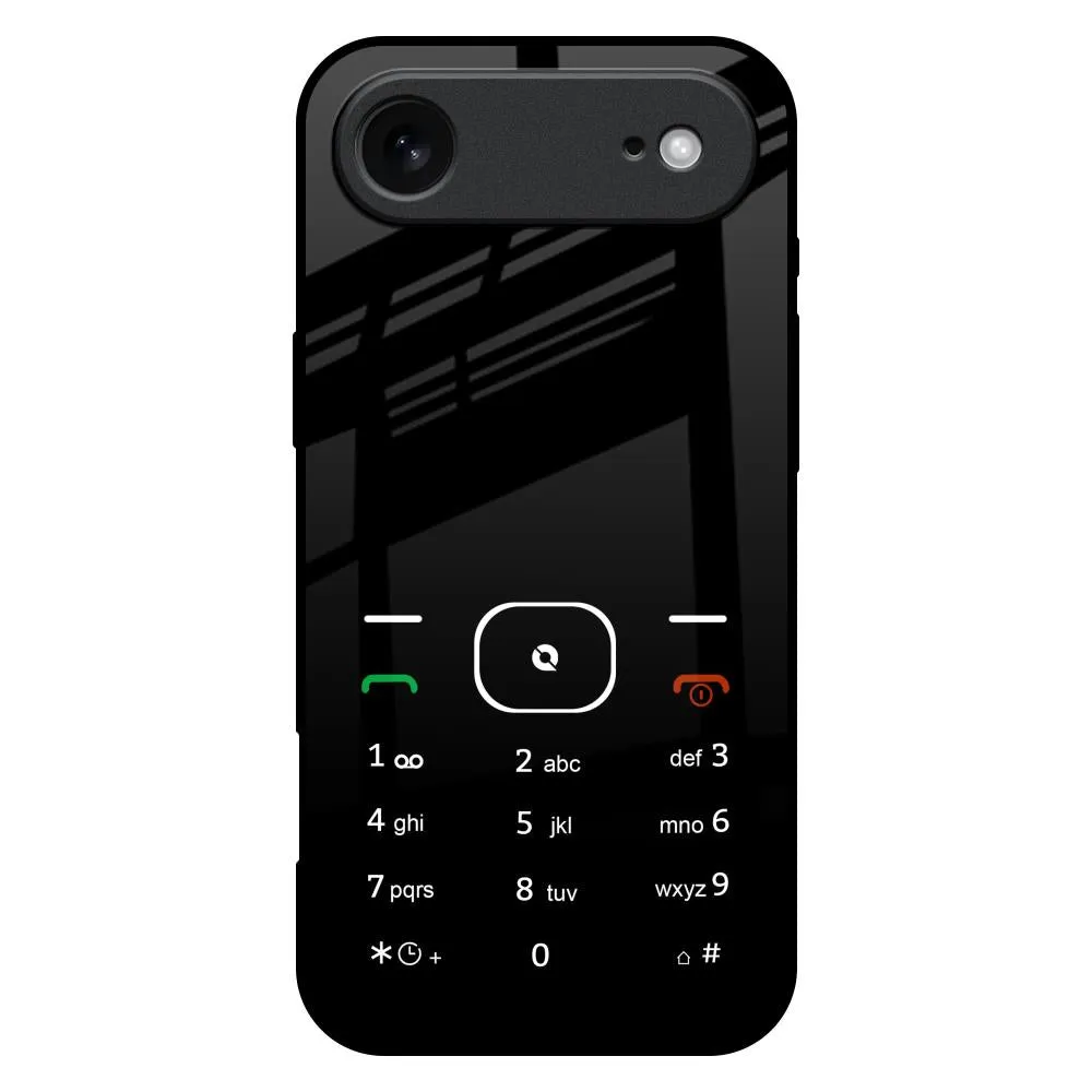 Classic Keypad Pattern Glass Case for iPhone 17 Air Protective Detailing Edge Protection