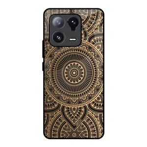 Luxury Mandala Glass Case for Mi 13 Pro Scratchproof Surface Raised Edges