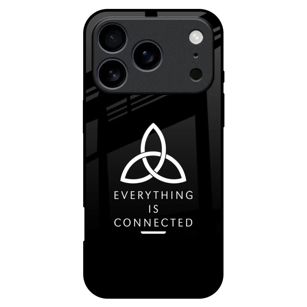 Soft Cushion Smooth Form Everything Is Connected Glass Case for iPhone 17 Pro Max