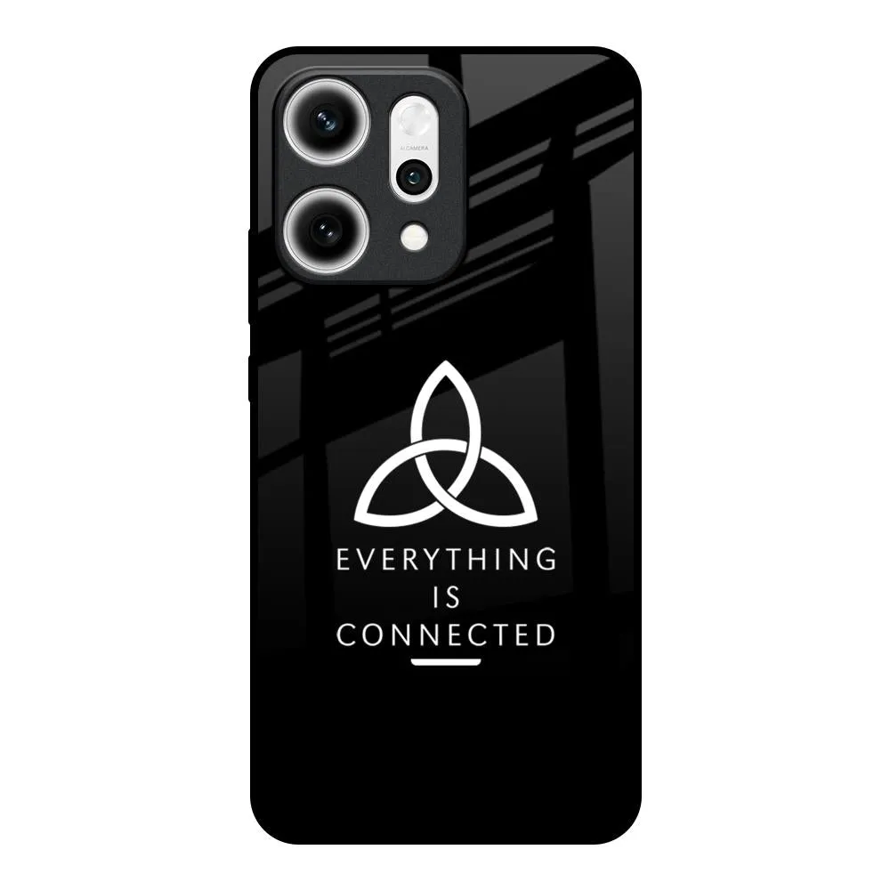 Everything Is Connected Glass Case for Oppo Reno14 5G Marble Texture