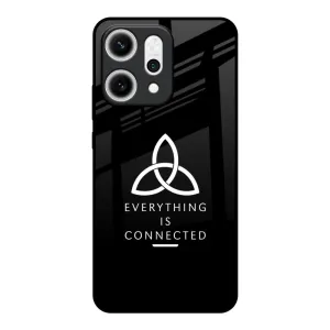 Everything Is Connected Glass Case for Oppo Reno14 5G Marble Texture