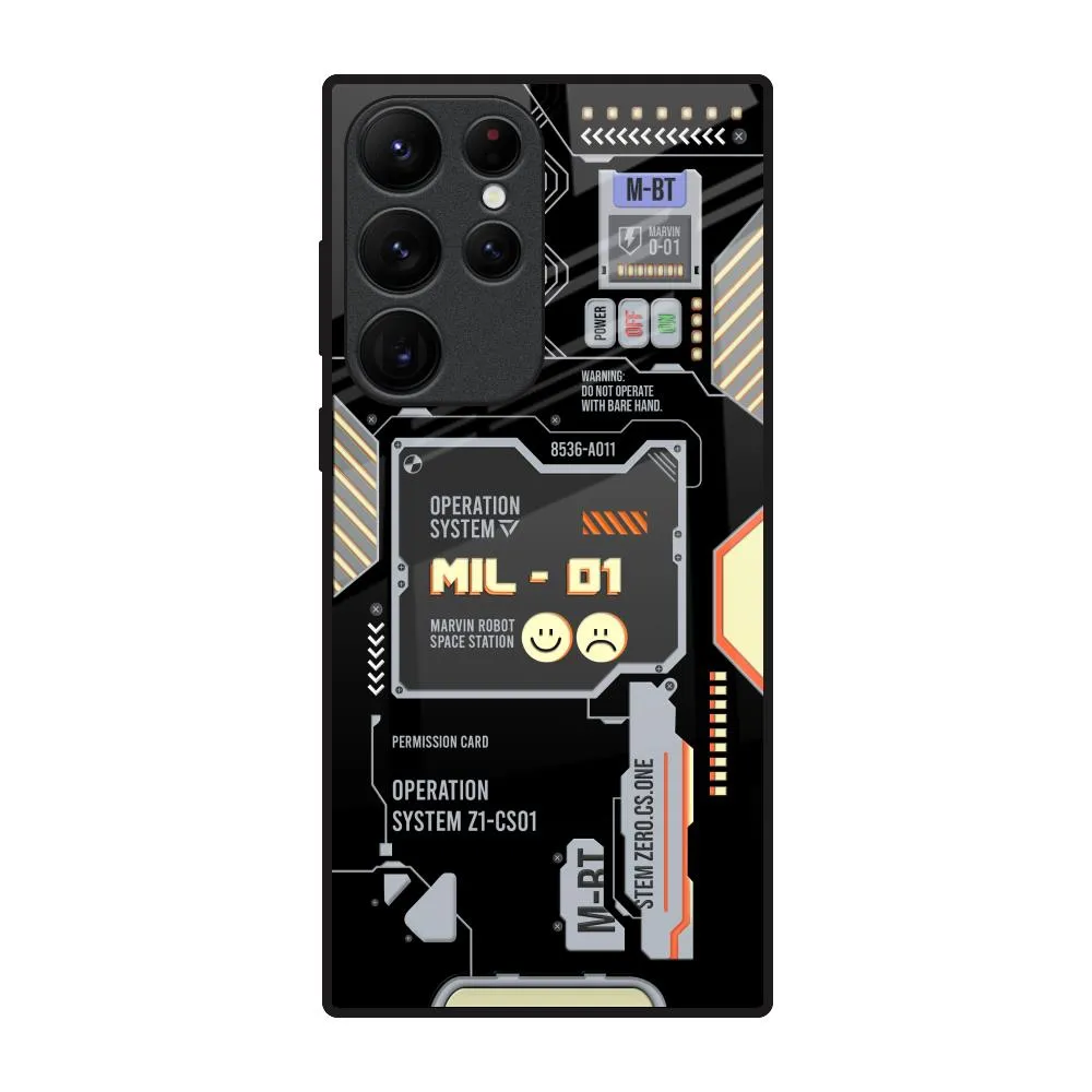 Exposed Parts Glass Case for Samsung Galaxy S22 Ultra 5G Matte Texture Layer Smooth Fit