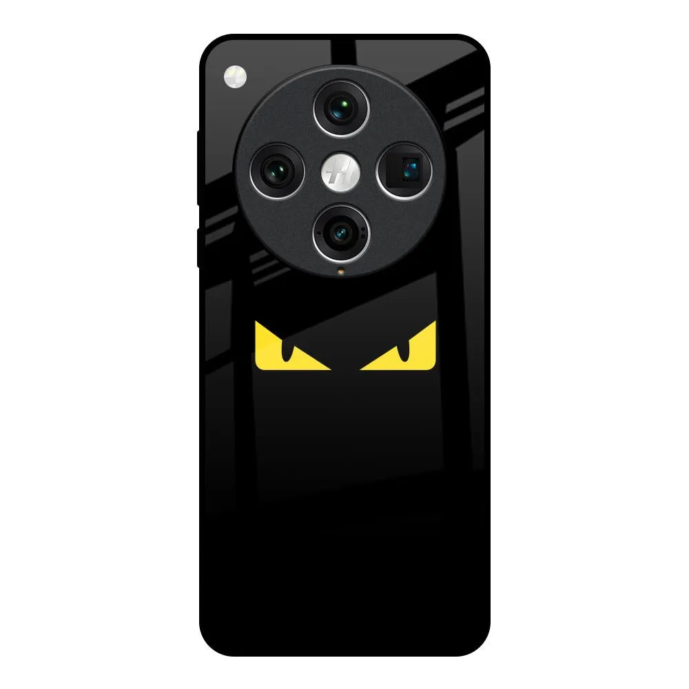 Minimal Build Texture Stylish frame Eyes On You Glass Case For Oppo Find x8 Pro
