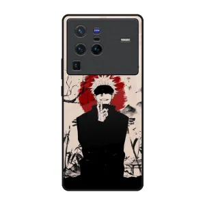 Manga Series Glass Case for Vivo X80 Pro 5G Polished Detail Edge