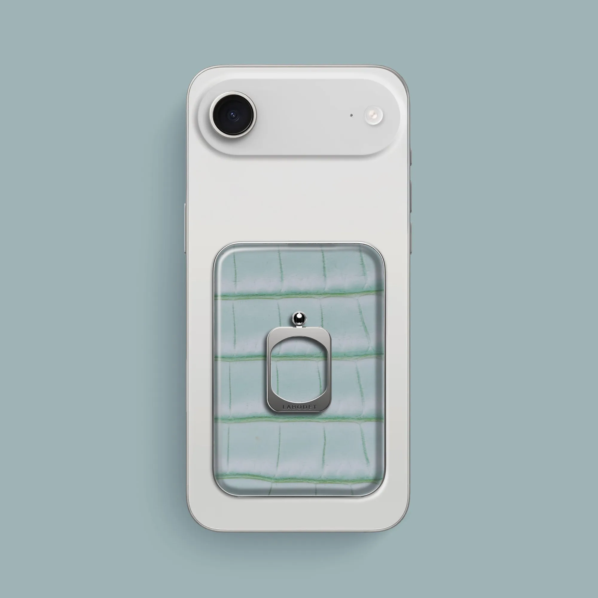 MagSafe Ring Mint Gum For iPhone 17 Air In Alligator Smooth Edges Shock Layer