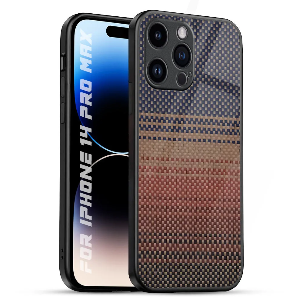 Fiber Artistry Glass Case for iPhone 14 Pro Max Hybrid Touch